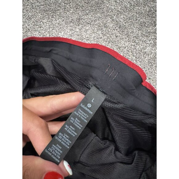 Lululemon Men Namaste At The Beach Short 8” Large Red Grey - Picture 5 of 8